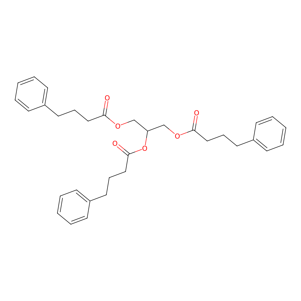 Glycerol Phenylbutyrate molecular structure, CAS 611168-24-2