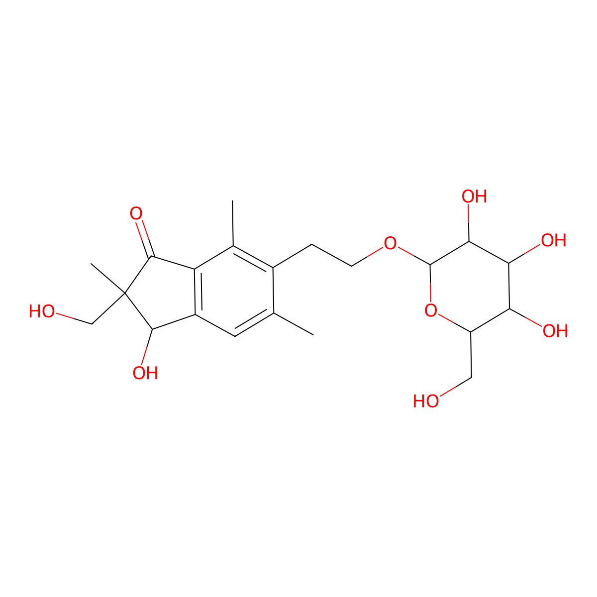 Epipterosin L 2'-O-glucoside molecular structure, CAS 61117-89-3