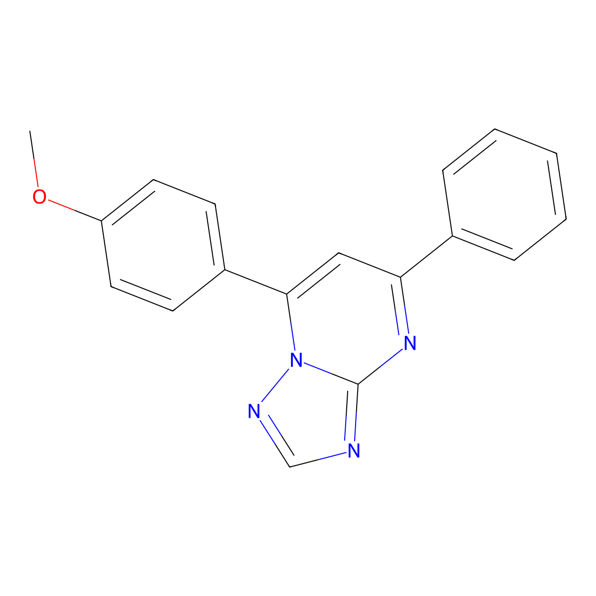 7-(4-Methoxyphenyl)-5-phenyl[1,2,4]triazolo[1,5-a]pyrimidine molecular structure, CAS 611174-34-6