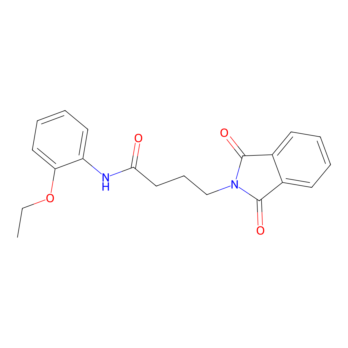 4-(1,3-dioxo-1,3-dihydro-2H-isoindol-2-yl)-N-(2-ethoxyphenyl)butanamide molecular structure, CAS 611176-55-7