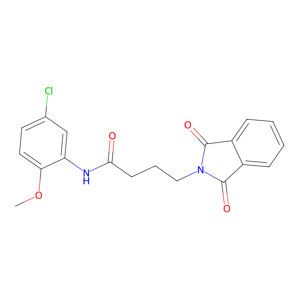 N-(5-chloro-2-methoxyphenyl)-4-(1,3-dioxo-1,3-dihydro-2H-isoindol-2-yl)butanamide molecular structure, CAS 611176-70-6