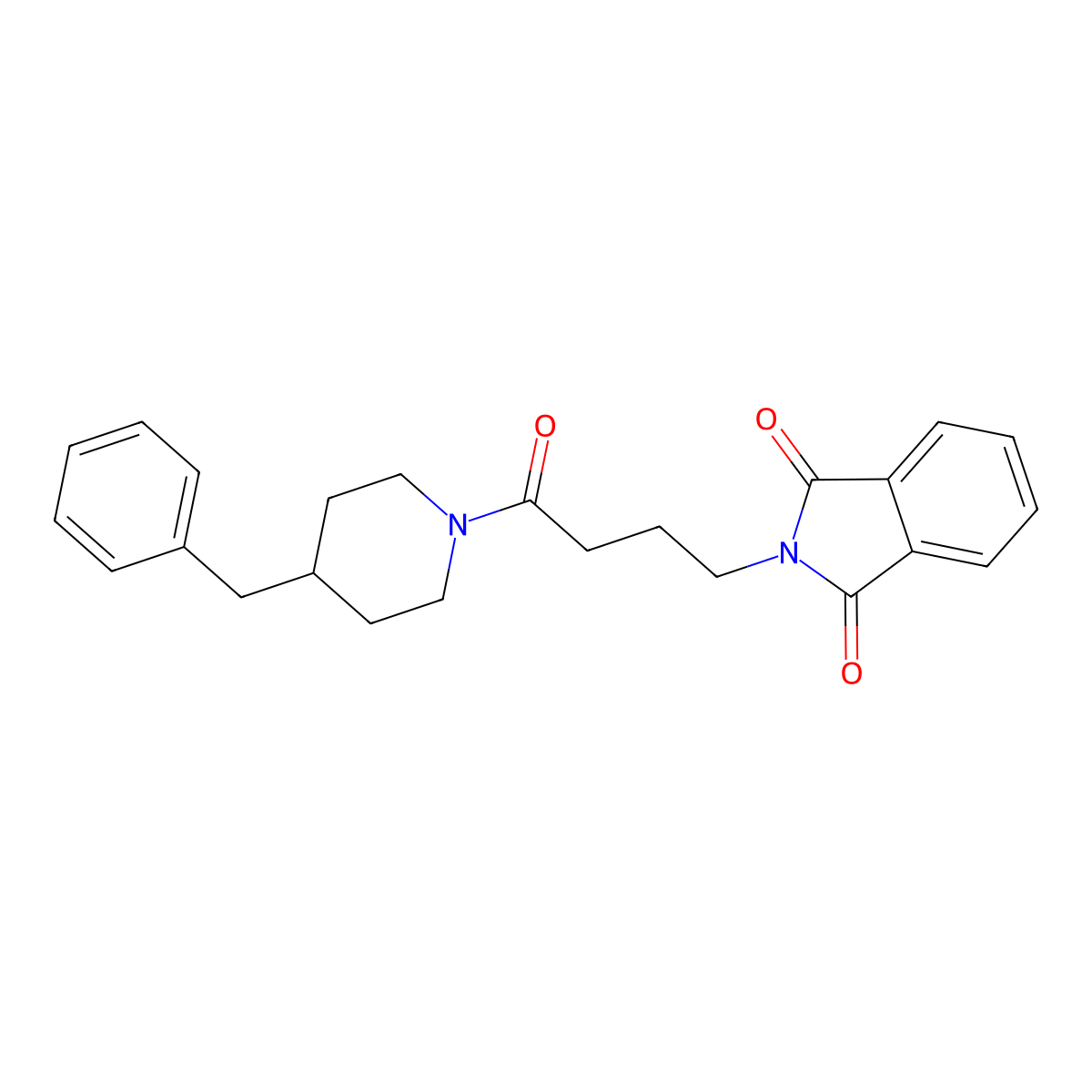 2-[4-(4-benzylpiperidin-1-yl)-4-oxobutyl]-1H-isoindole-1,3(2H)-dione molecular structure, CAS 611177-32-3