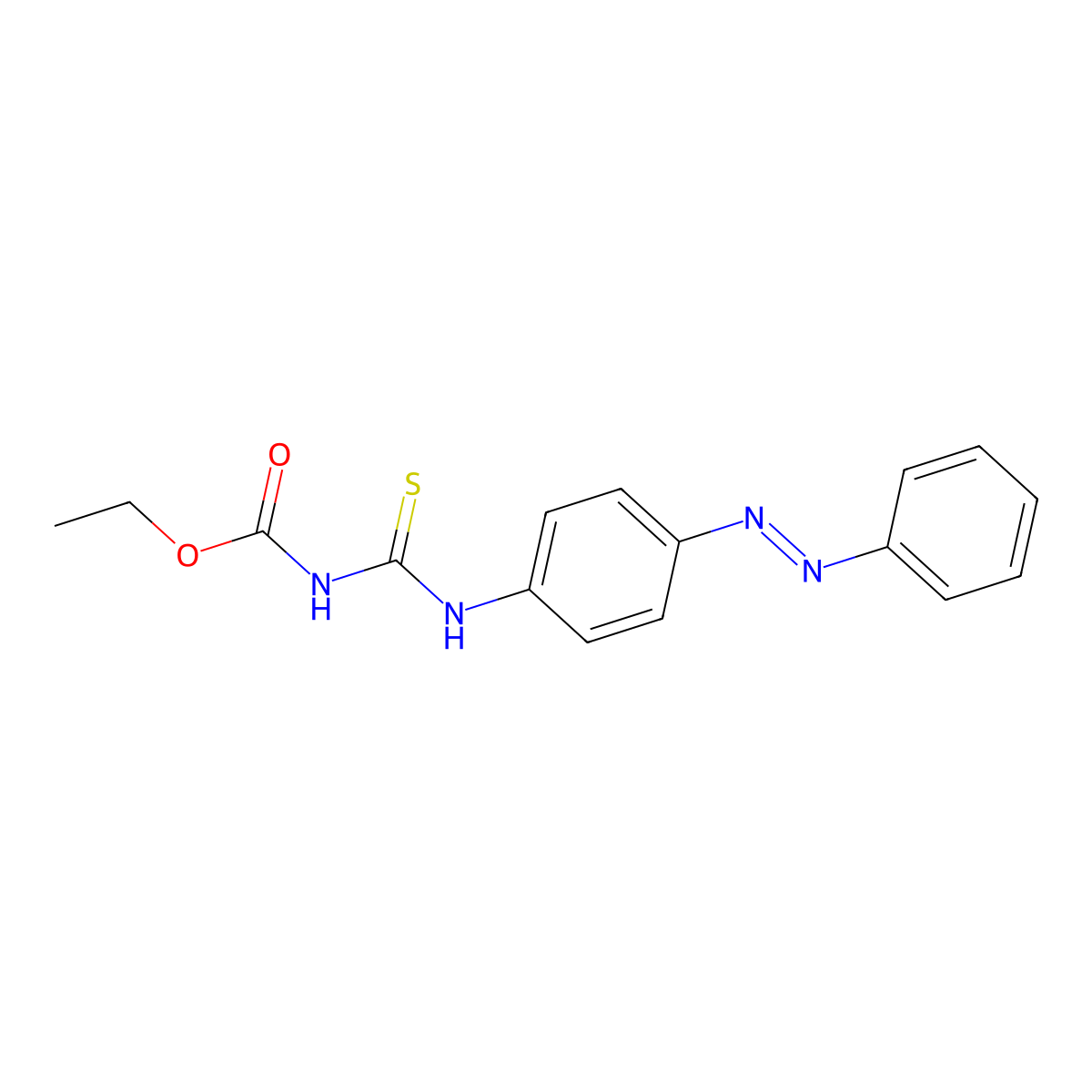 Carbamic acid, [[[4-(phenylazo)phenyl]amino]thioxomethyl]-, ethyl ester (9CI) molecular structure, CAS 611186-57-3