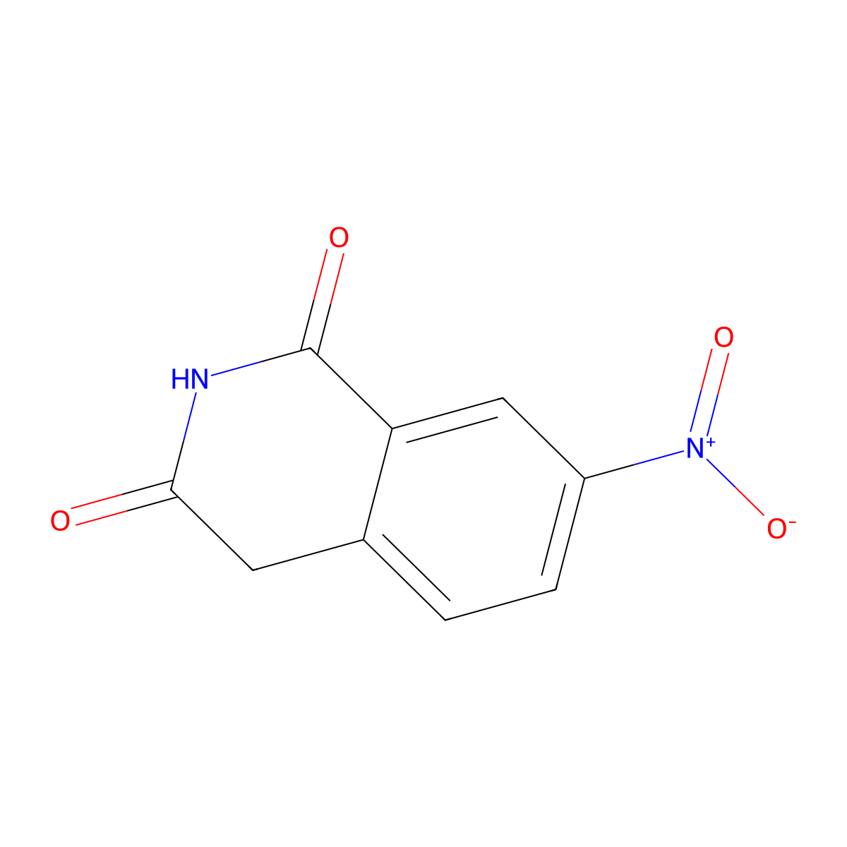 7-Nitroisoquinoline-1,3(2H,4H)-dione molecular structure, CAS 611187-01-0