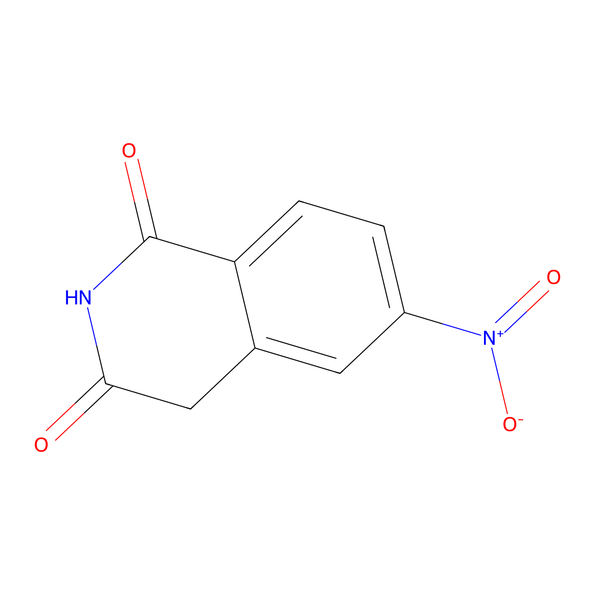 6-nitroisoquinoline-1,3(2H,4H)-dione molecular structure, CAS 611187-02-1