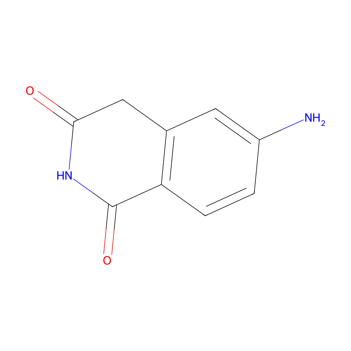 6-Aminoisoquinoline-1,3(2H,4H)-dione molecular structure, CAS 611187-09-8