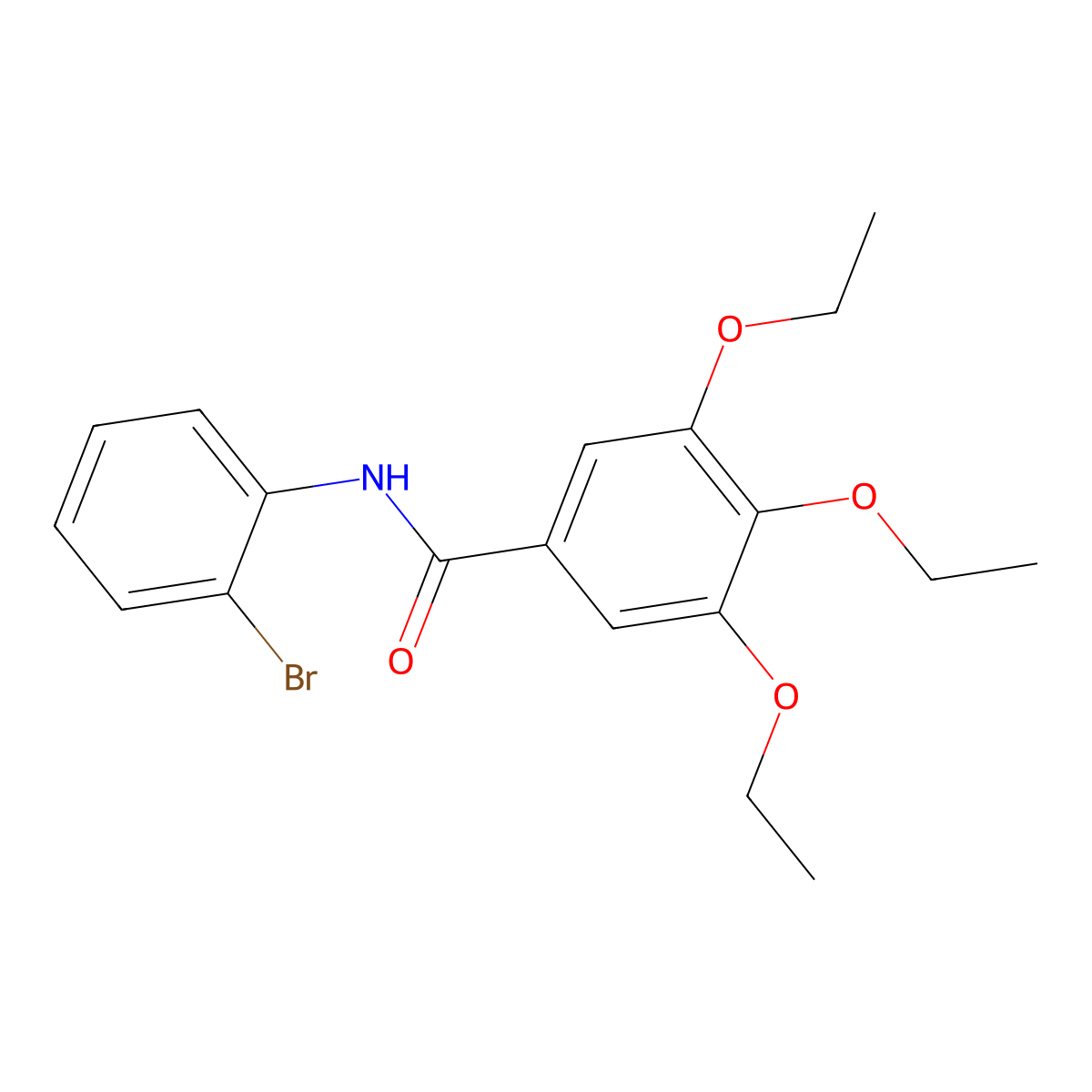 N-(2-bromophenyl)-3,4,5-triethoxybenzamide molecular structure, CAS 6112-23-8