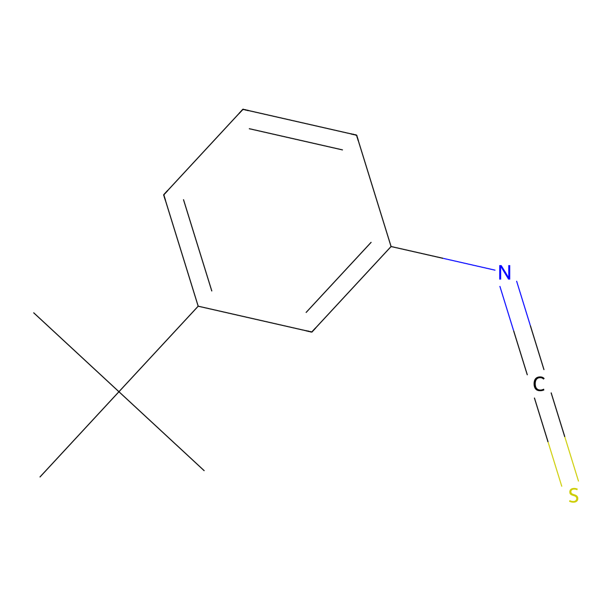 3-tert-Butylphenylisothiocyanate molecular structure, CAS 611226-35-8