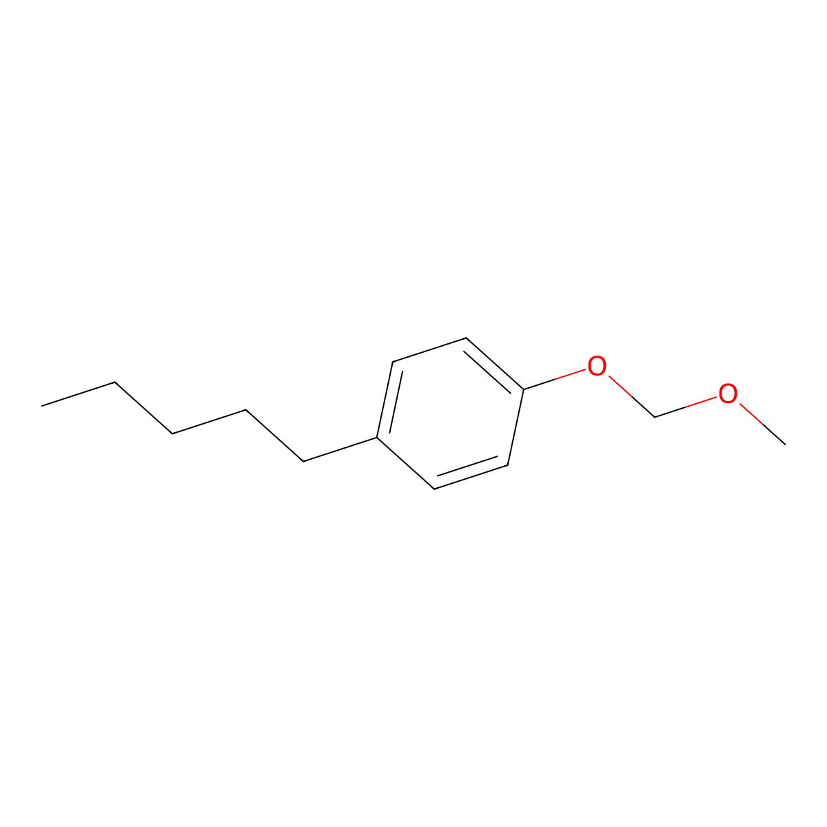 1-(Methoxymethoxy)-4-pentylbenzene molecular structure, CAS 611227-29-3