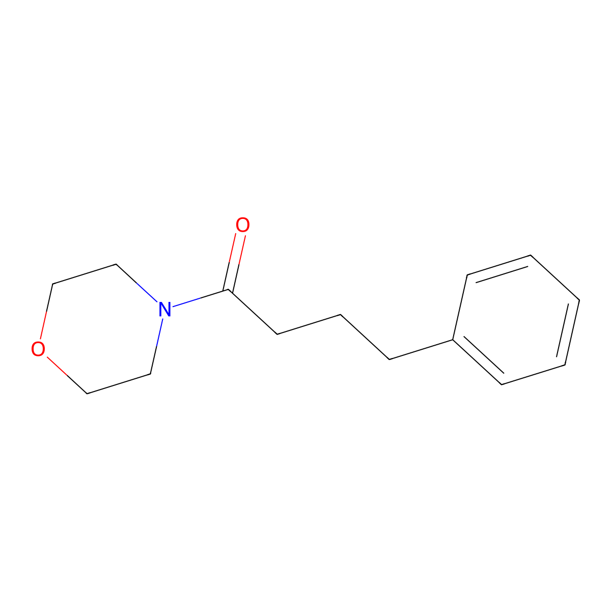 1-(Morpholin-4-yl)-4-phenylbutan-1-one molecular structure, CAS 61123-44-2