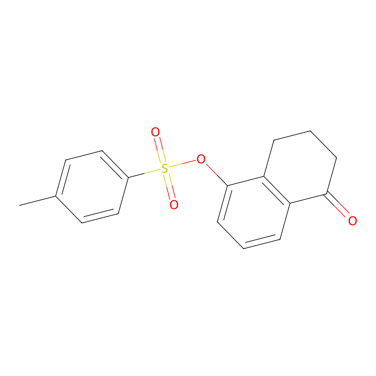 5-Oxo-5,6,7,8-tetrahydronaphthalen-1-yl 4-methylbenzene-1-sulfonate molecular structure, CAS 611235-49-5