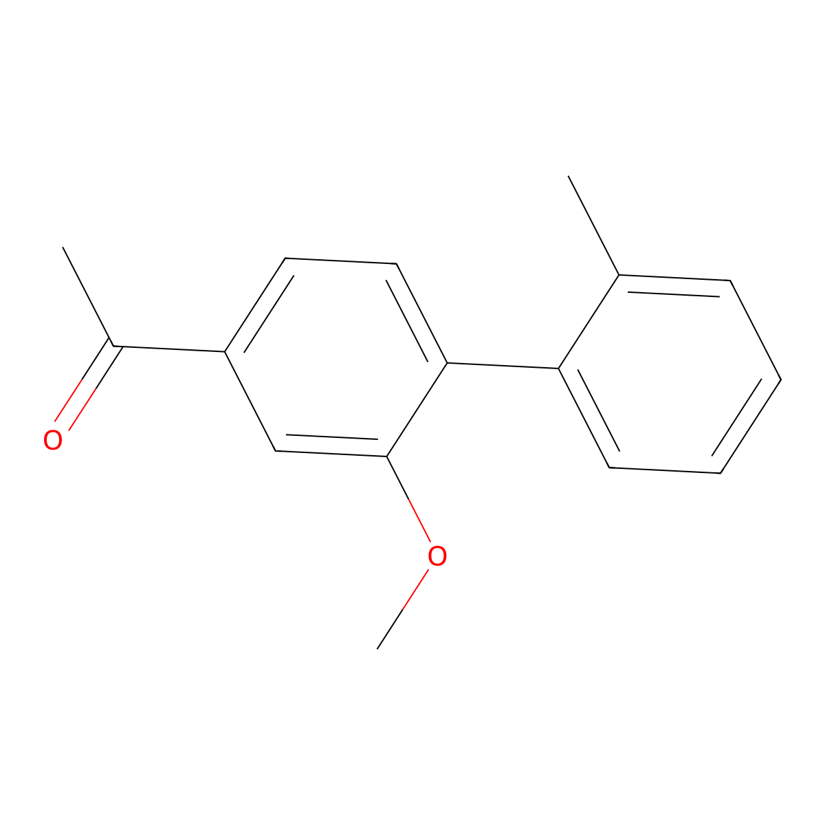 1-{2-Methoxy-2'-methyl-[1,1'-biphenyl]-4-yl}ethan-1-one molecular structure, CAS 611235-57-5