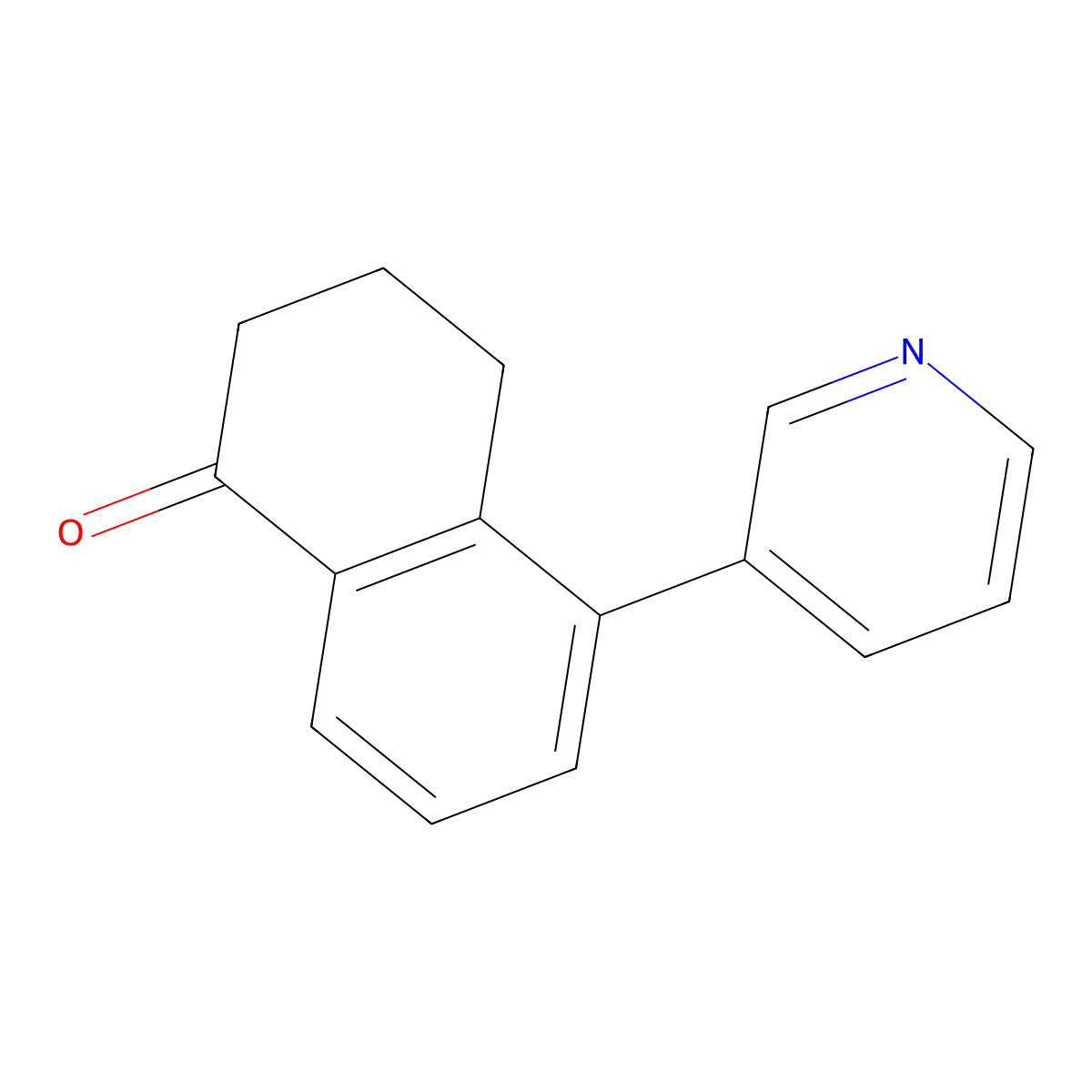 5-(Pyridin-3-yl)-3,4-dihydronaphthalen-1(2H)-one molecular structure, CAS 611235-58-6