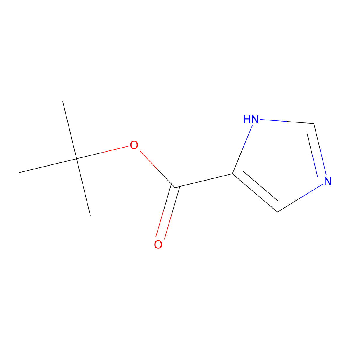 tert-butyl 1H-imidazole-5-carboxylate molecular structure, CAS 611238-94-9