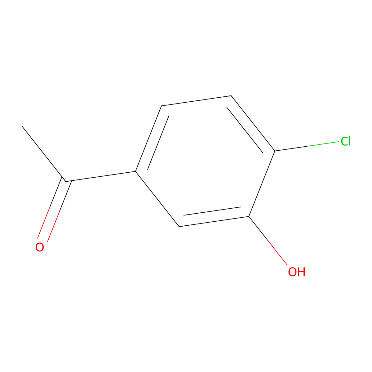 1-(4-Chloro-3-hydroxyphenyl)ethanone molecular structure, CAS 61124-56-9