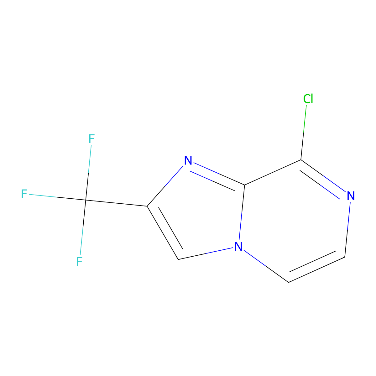 8-Chloro-2-(trifluoromethyl)imidazo[1,2-a]pyrazine molecular structure, CAS 611240-68-7