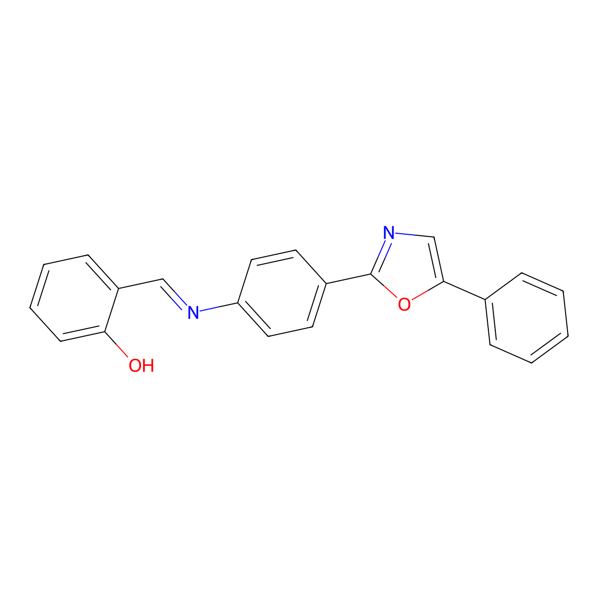 6-{[4-(5-Phenyl-1,3-oxazol-2-yl)anilino]methylidene}cyclohexa-2,4-dien-1-one molecular structure, CAS 61125-38-0