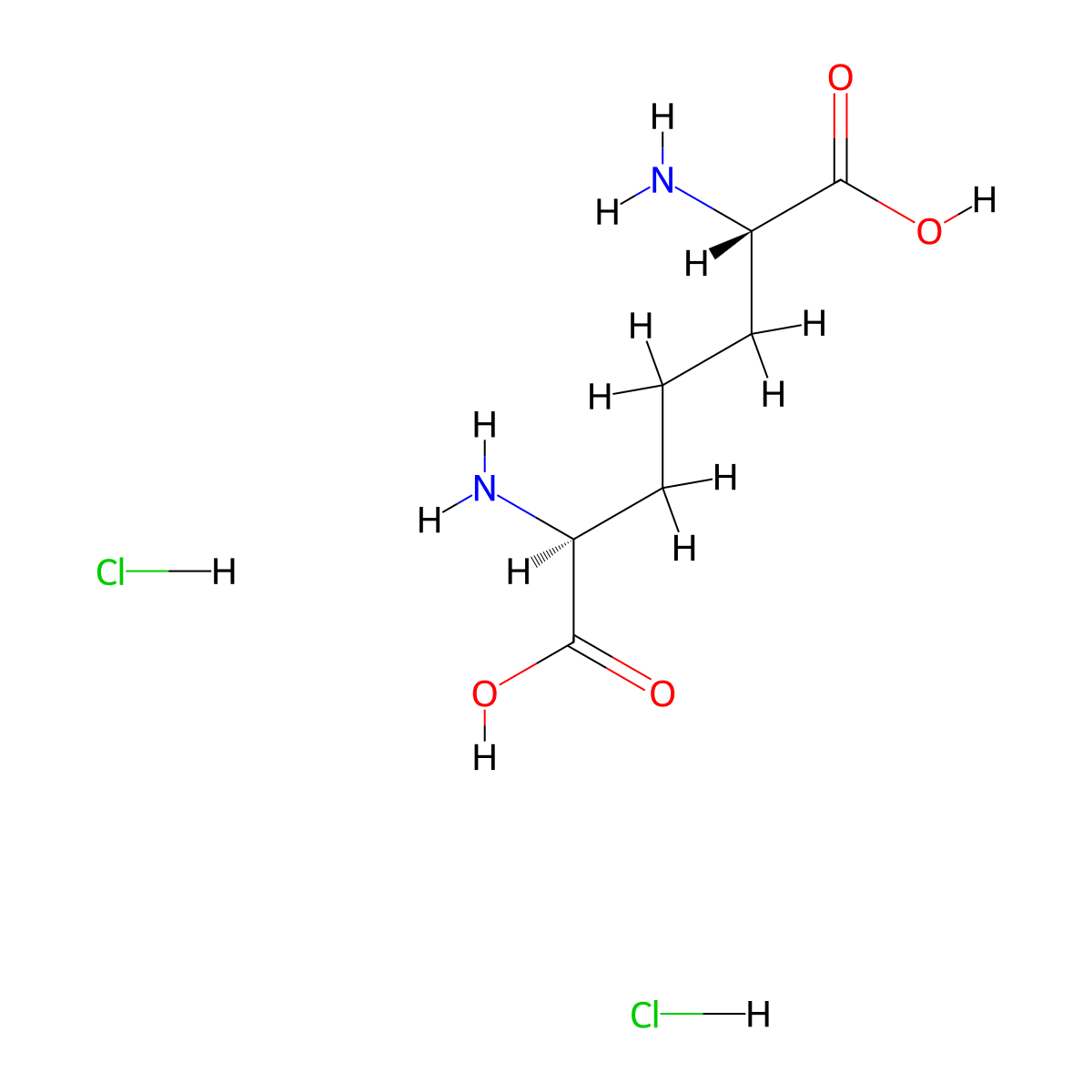(6S,2S)-Diaminopimelic acid-2HCl molecular structure, CAS 61125-51-7