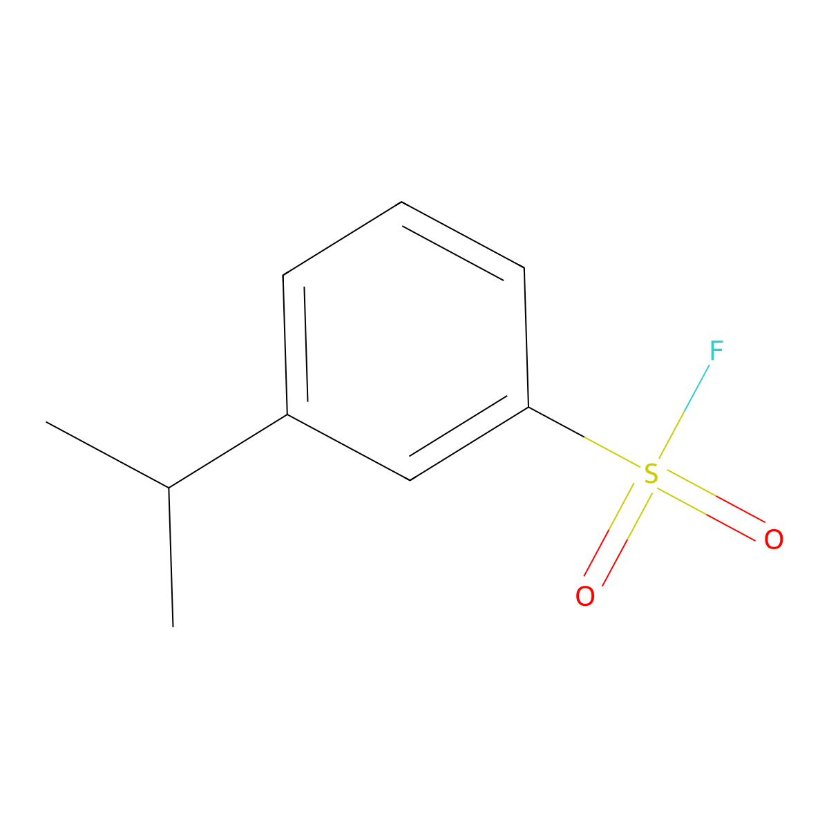 3-(Propan-2-yl)benzene-1-sulfonyl fluoride molecular structure, CAS 61128-12-9