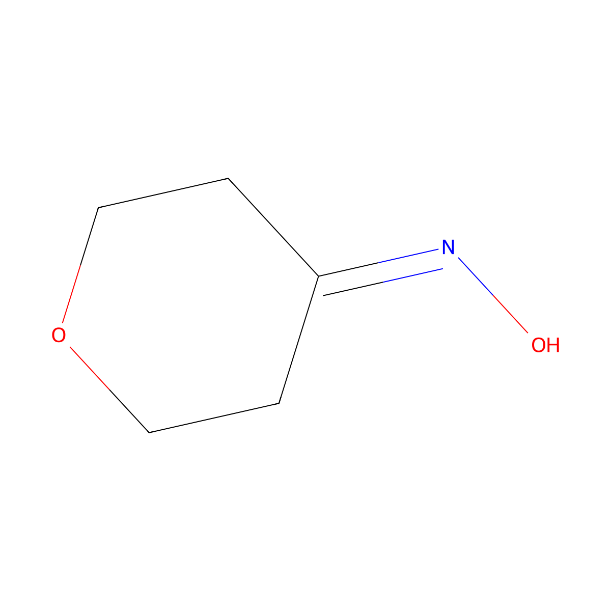 N-(oxan-4-ylidene)hydroxylamine molecular structure, CAS 61128-73-2