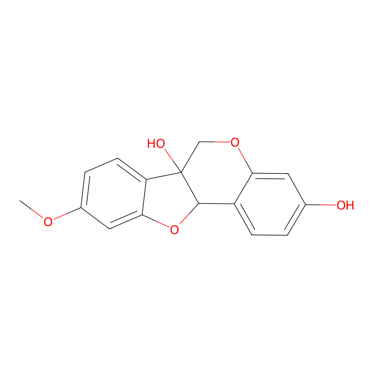6a-Hydroxymedicarpin molecular structure, CAS 61135-92-0