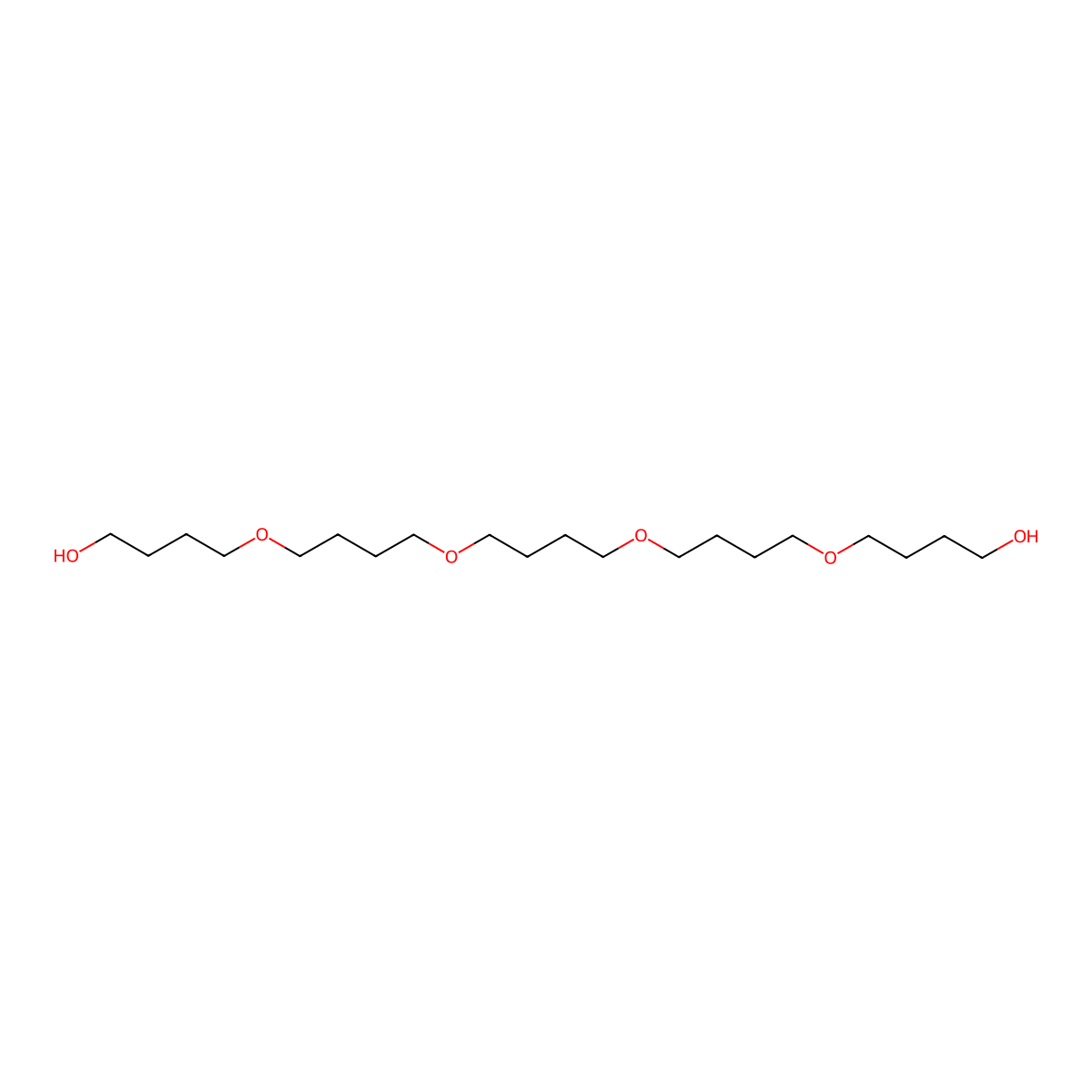 5,10,15,20-Tetraoxatetracosane-1,24-diol molecular structure, CAS 61136-08-1