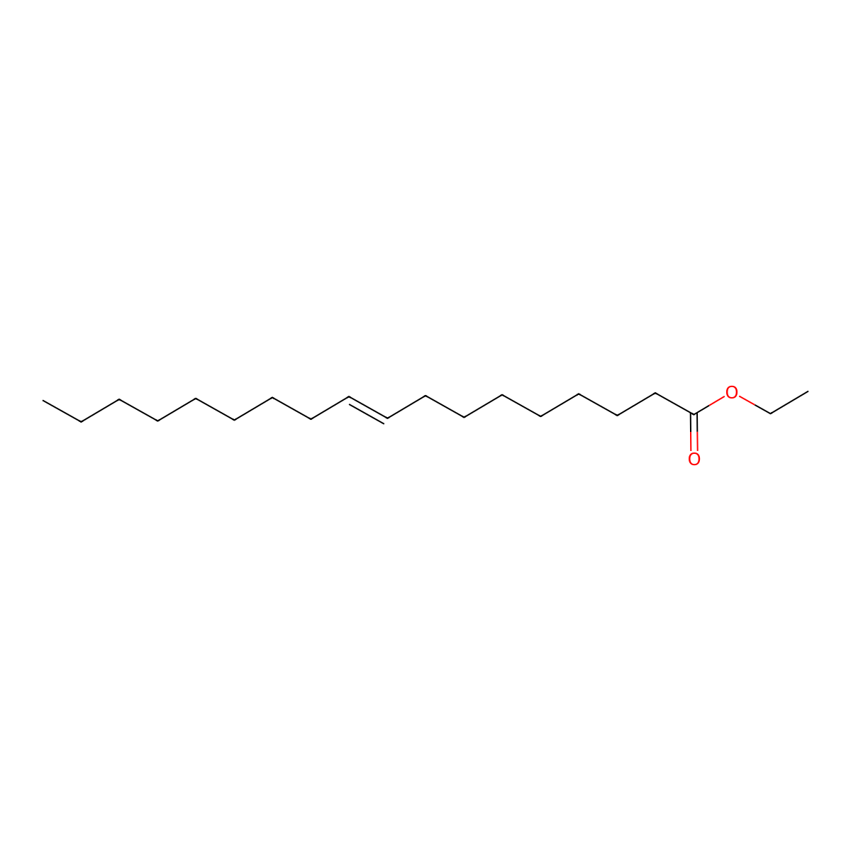 Ethyl elaidate molecular structure, CAS 6114-18-7
