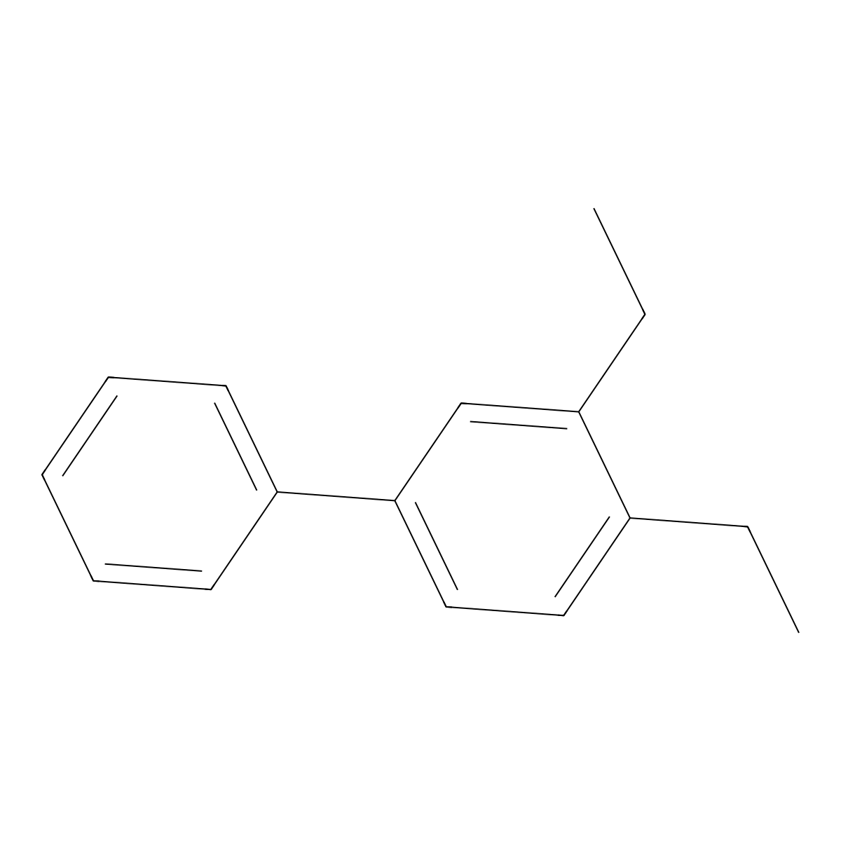 3,4-Diethylbiphenyl molecular structure, CAS 61141-66-0