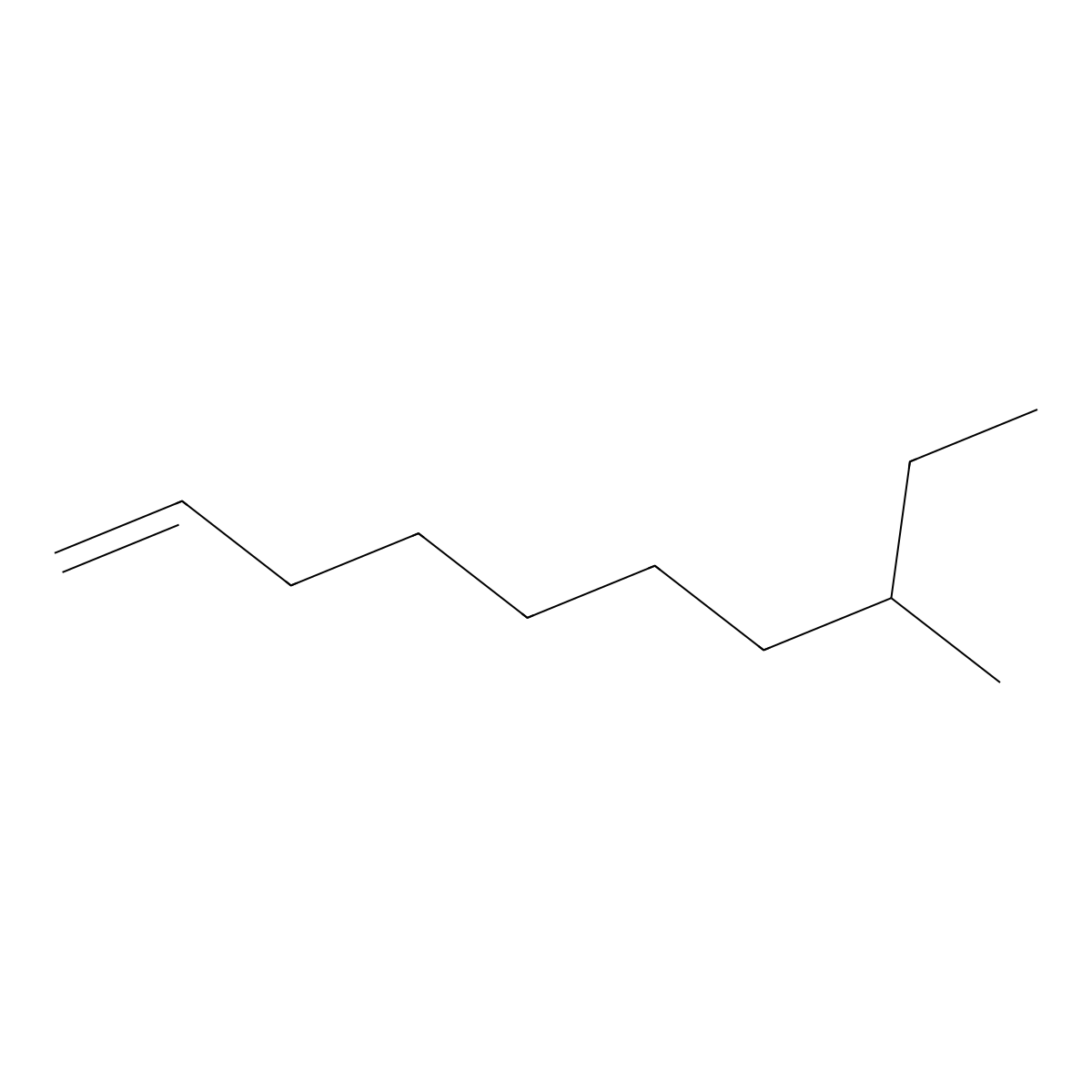 8-Methyldec-1-ene molecular structure, CAS 61142-79-8