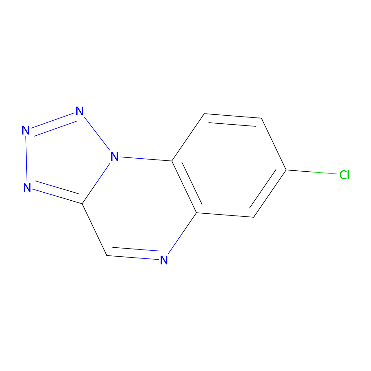 7-Chloro-[1,2,3,4]tetrazolo[1,5-a]quinoxaline molecular structure, CAS 61144-09-0