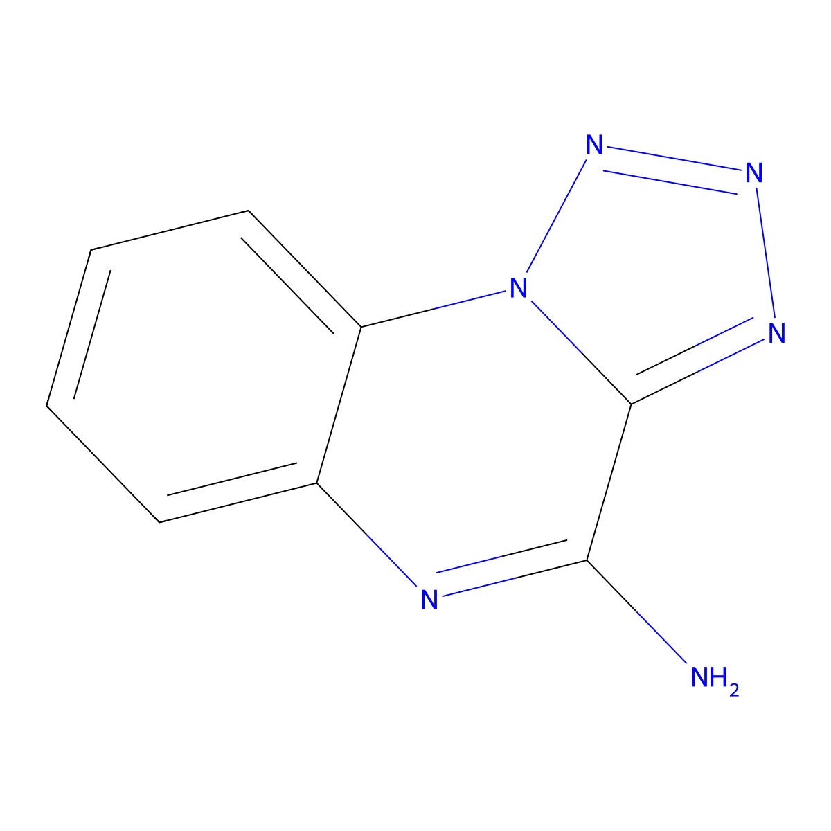 Tetrazolo[1,5-a]quinoxalin-4-amine molecular structure, CAS 61148-29-6