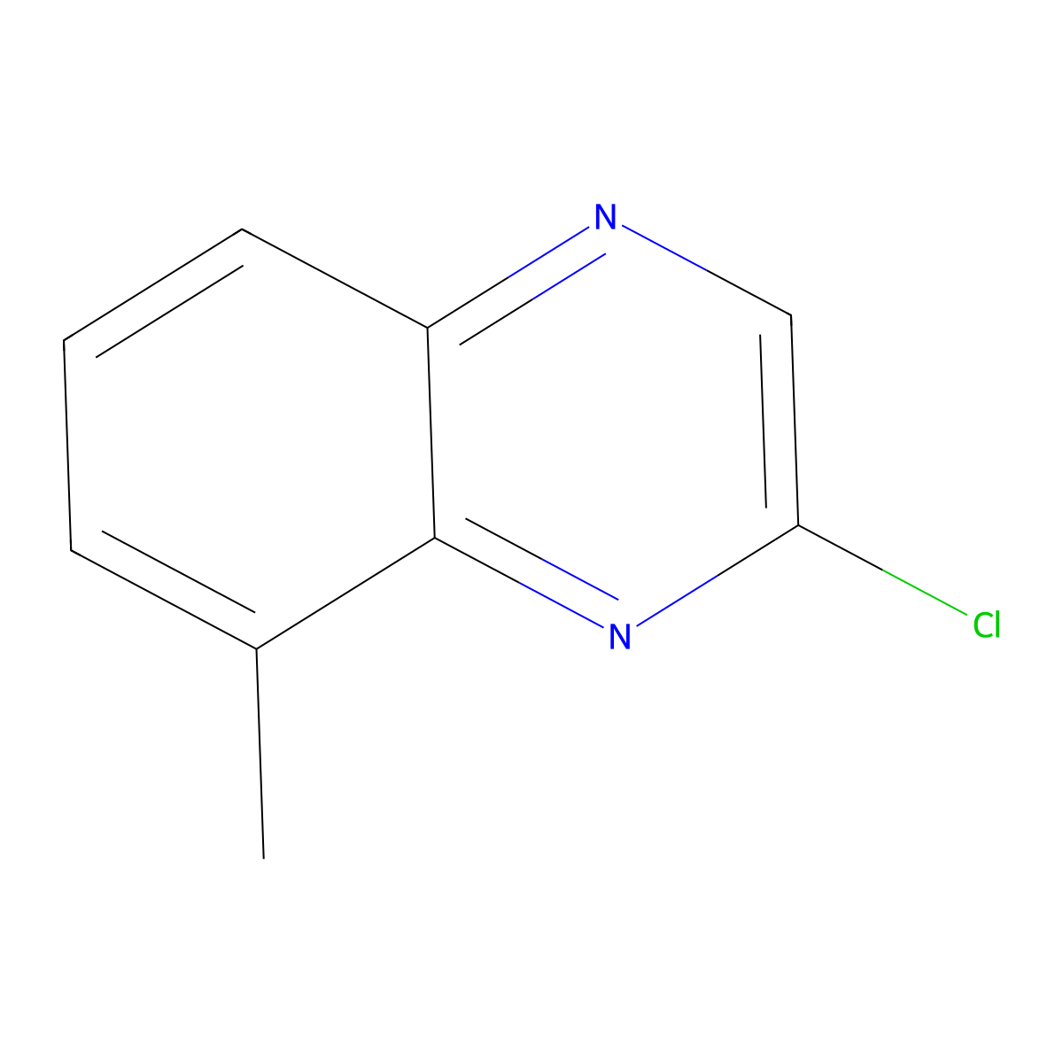 2-Chloro-8-methylquinoxaline molecular structure, CAS 61148-40-1