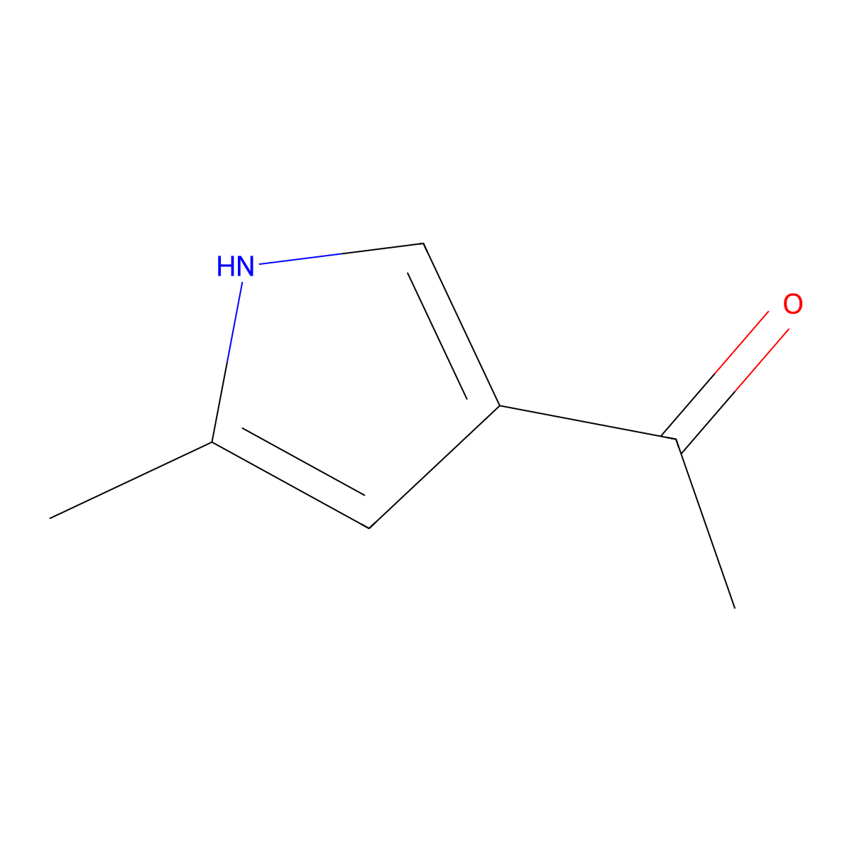 1-(5-methyl-1H-pyrrol-3-yl)ethanone molecular structure, CAS 6115-72-6
