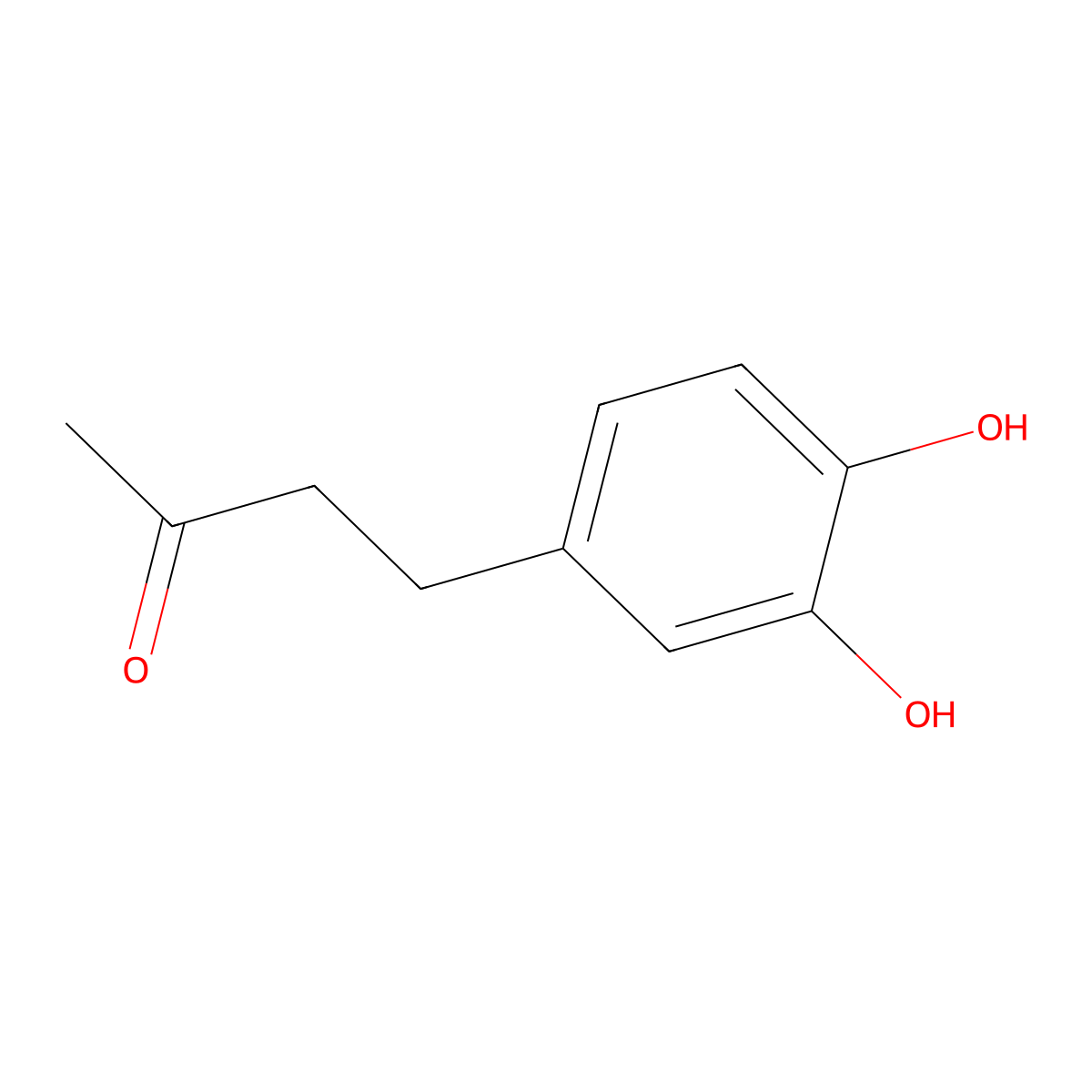 4-(3,4-Dihydroxyphenyl)butan-2-one molecular structure, CAS 61152-62-3