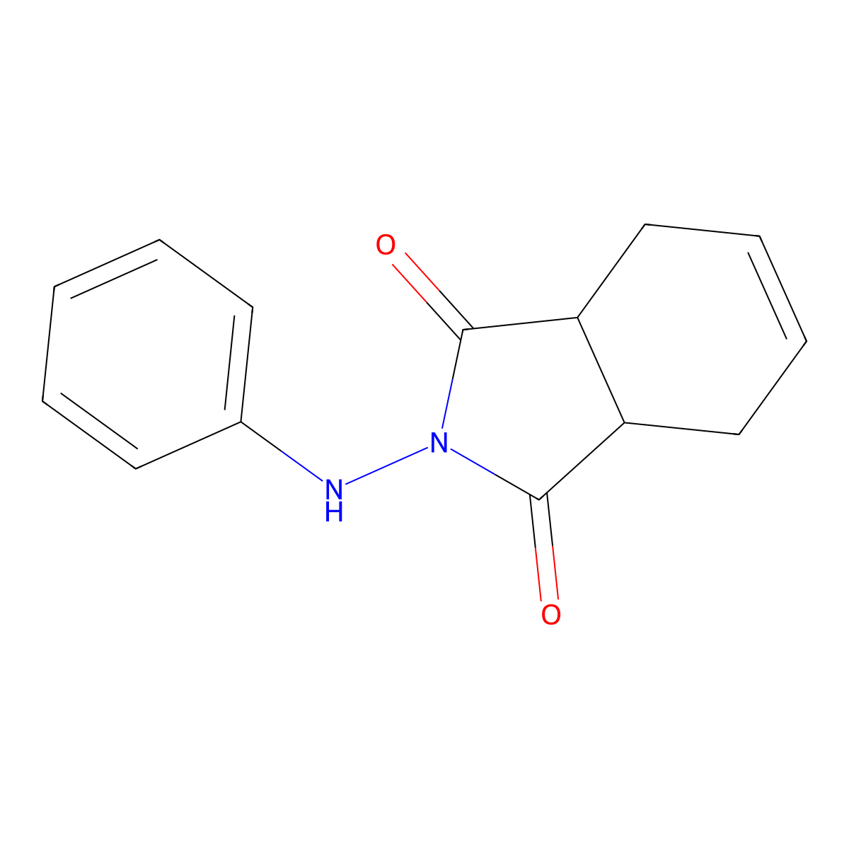 3a,4,7,7a-Tetrahydro-2-(phenylamino)-1H-isoindole-1,3(2H)-dione molecular structure, CAS 61152-63-4