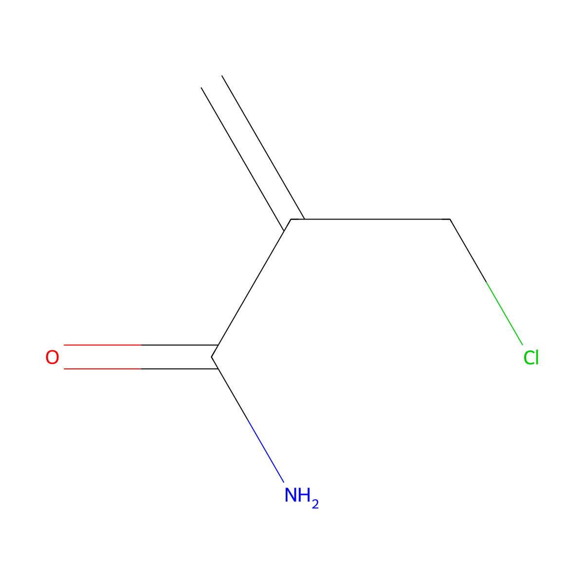 2-(Chloromethyl)prop-2-enamide molecular structure, CAS 61152-88-3