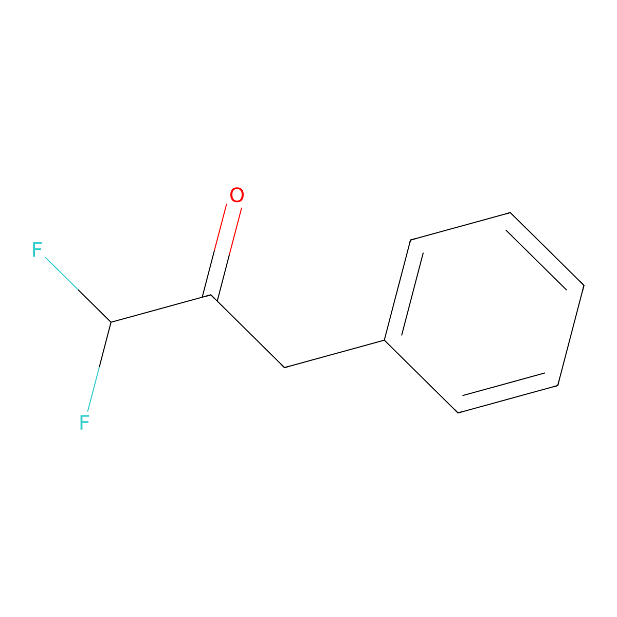 1,1-Difluoro-3-phenylpropan-2-one molecular structure, CAS 61153-49-9
