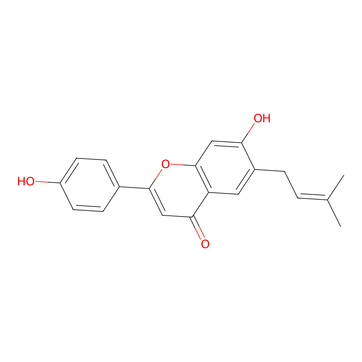 Licoflavone A molecular structure, CAS 61153-77-3