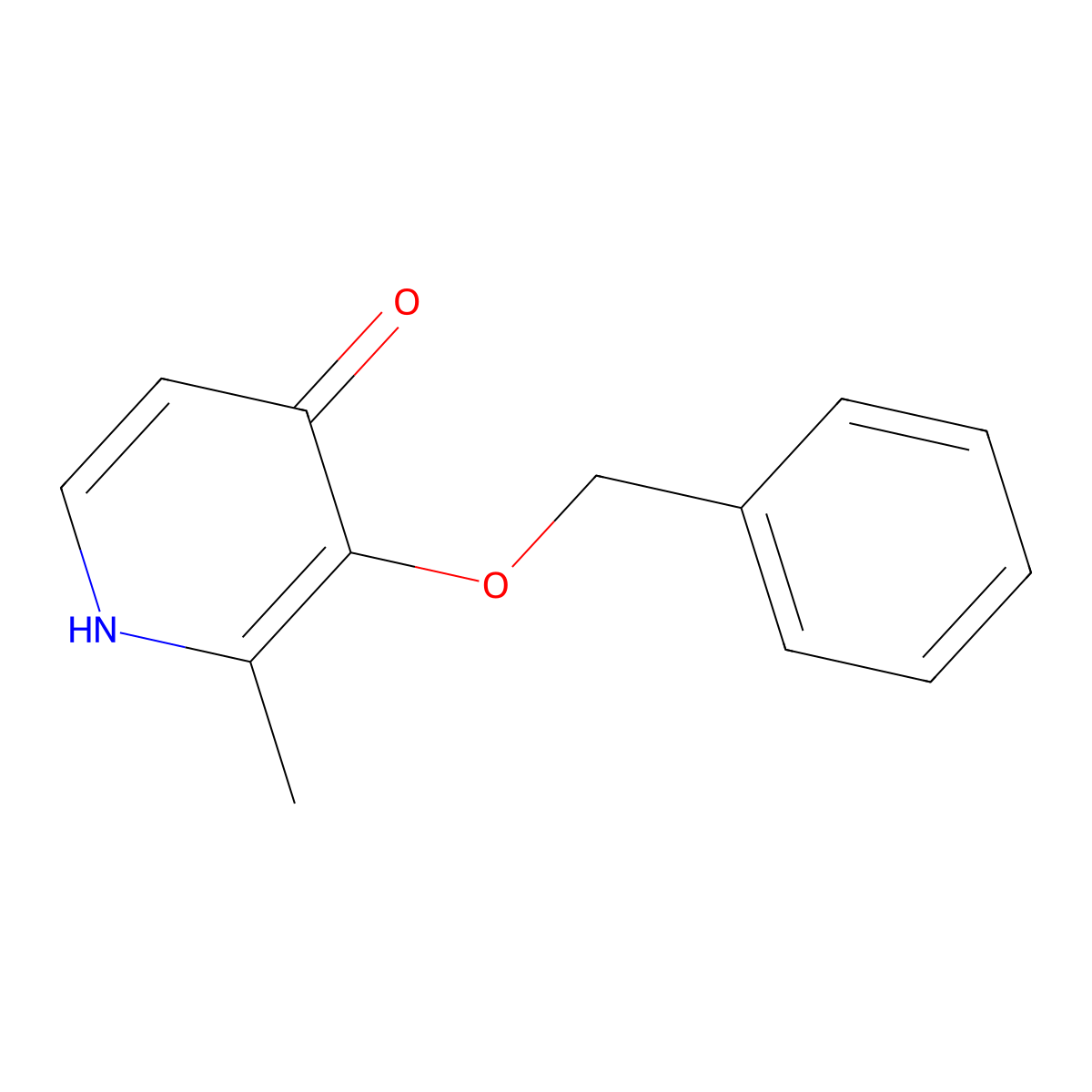 3-(Benzyloxy)-2-methylpyridin-4(1H)-one molecular structure, CAS 61160-18-7