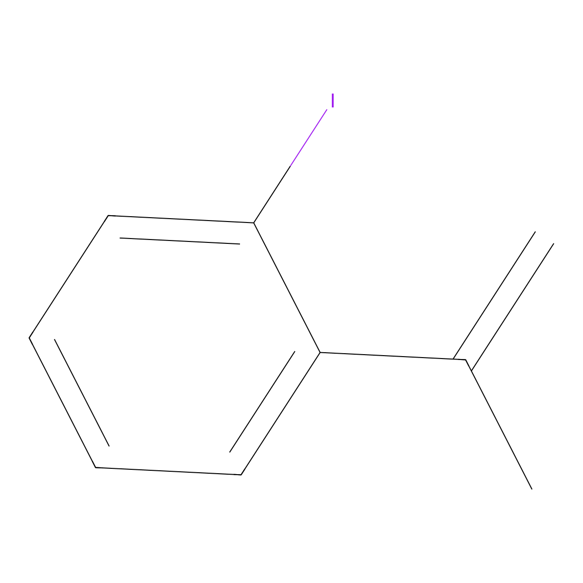 Benzene, 1-iodo-2-(1-methylethenyl)- molecular structure, CAS 61161-21-5