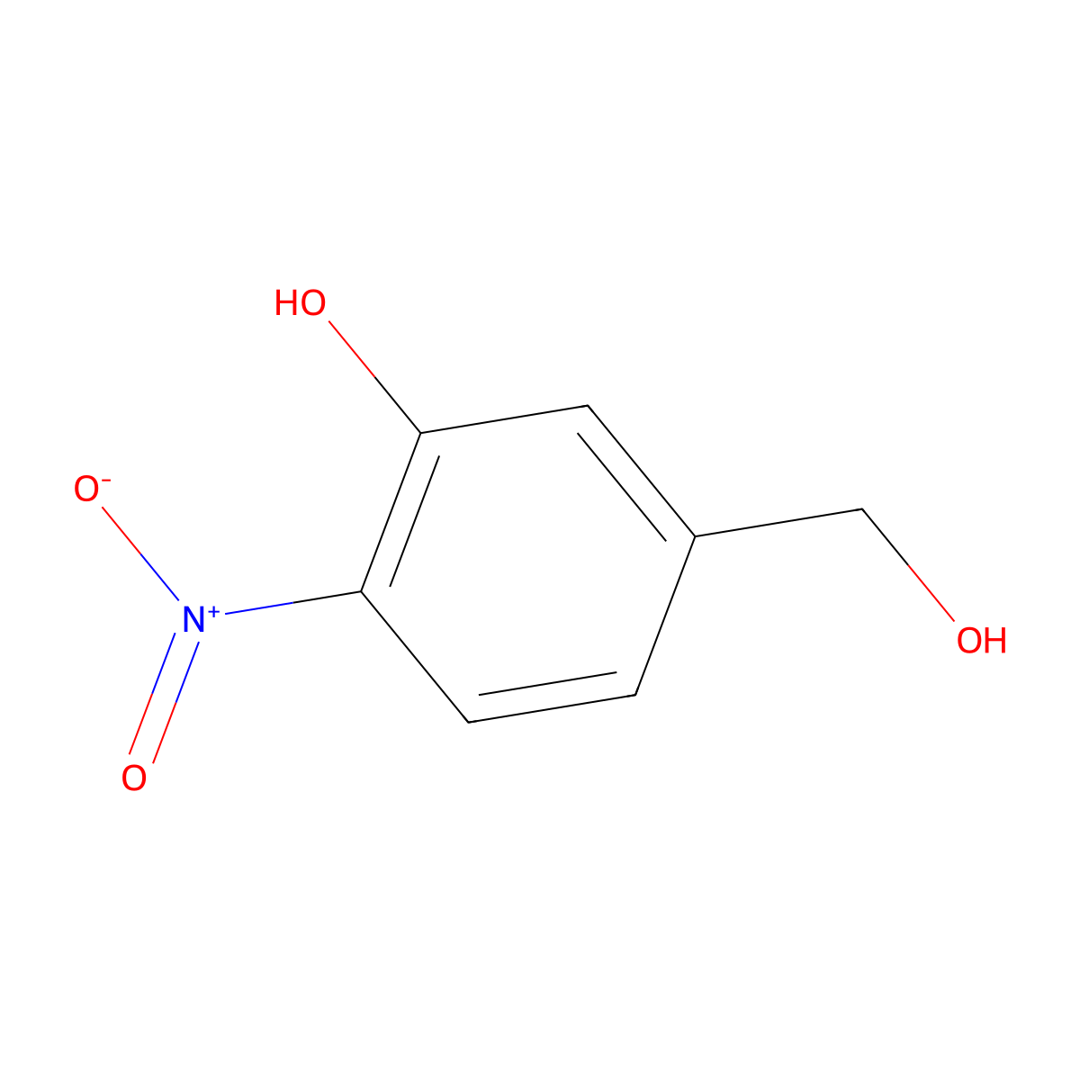 5-(Hydroxymethyl)-2-nitrophenol molecular structure, CAS 61161-83-9