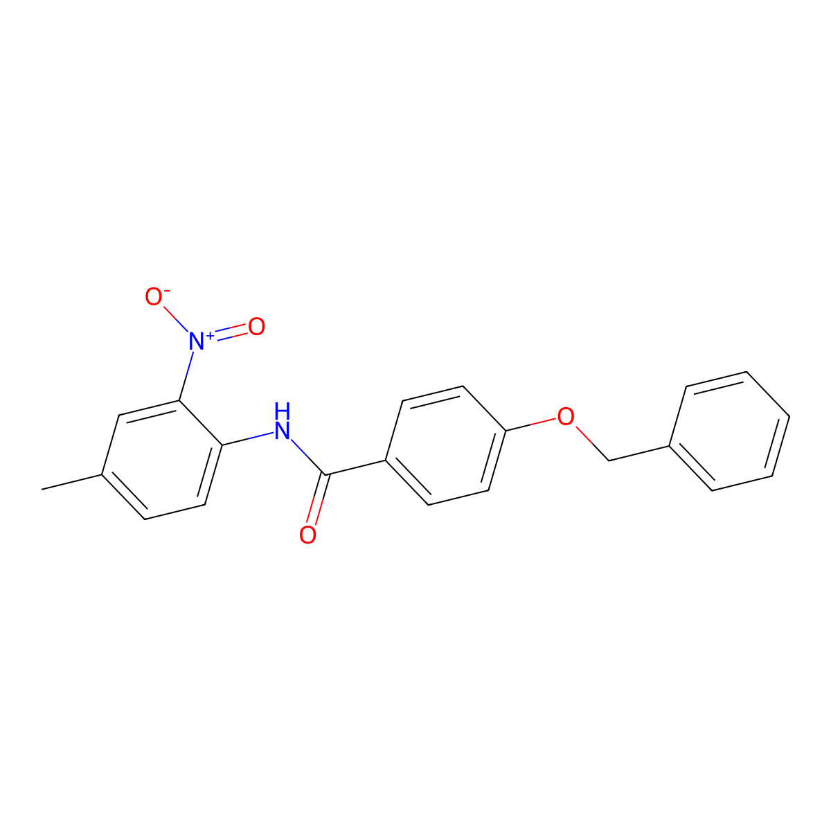 4-(Benzyloxy)-N-(4-methyl-2-nitrophenyl)benzamide molecular structure, CAS 6117-17-5