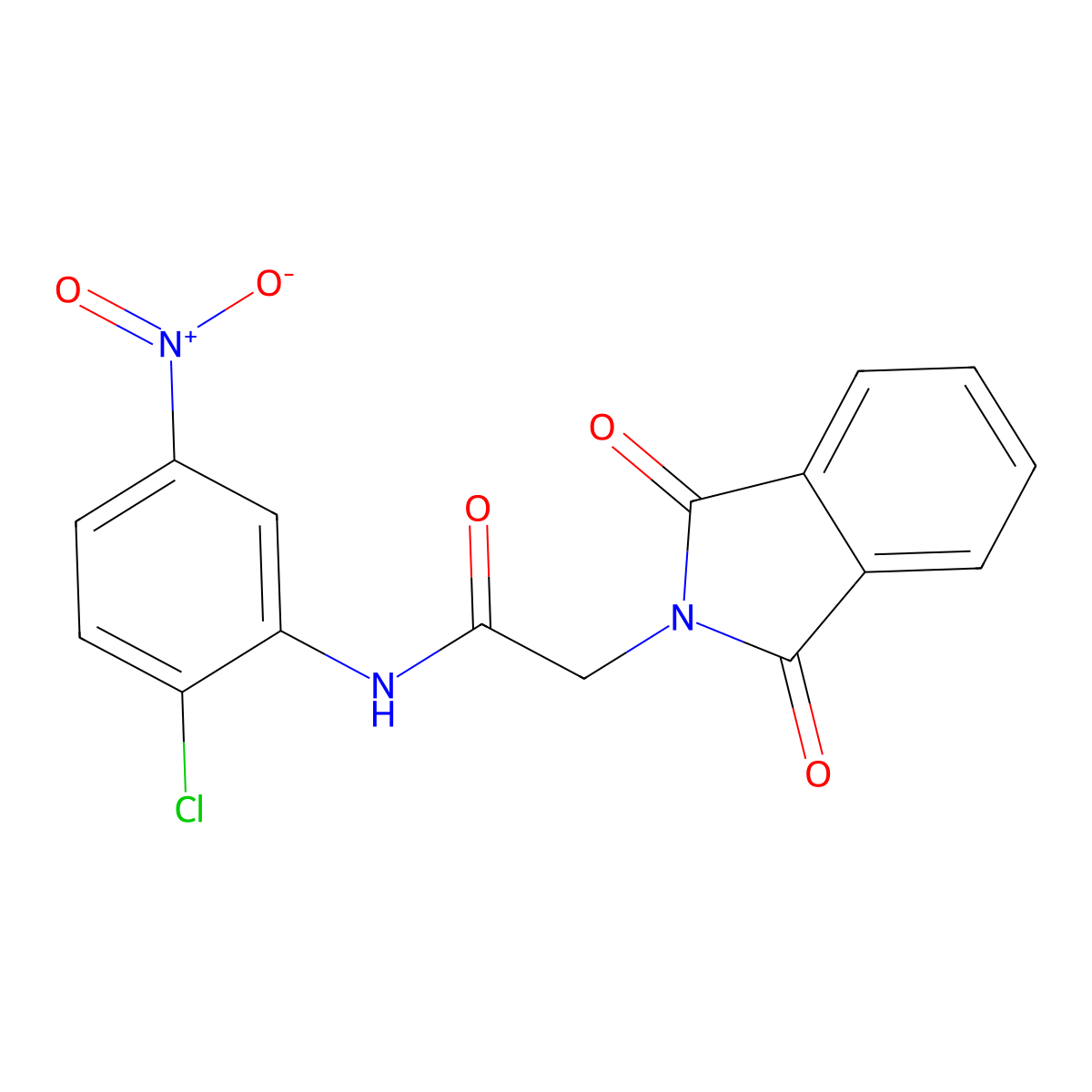 N-(2-chloro-5-nitrophenyl)-2-(1,3-dioxo-1,3-dihydro-2H-isoindol-2-yl)acetamide molecular structure, CAS 6117-45-9