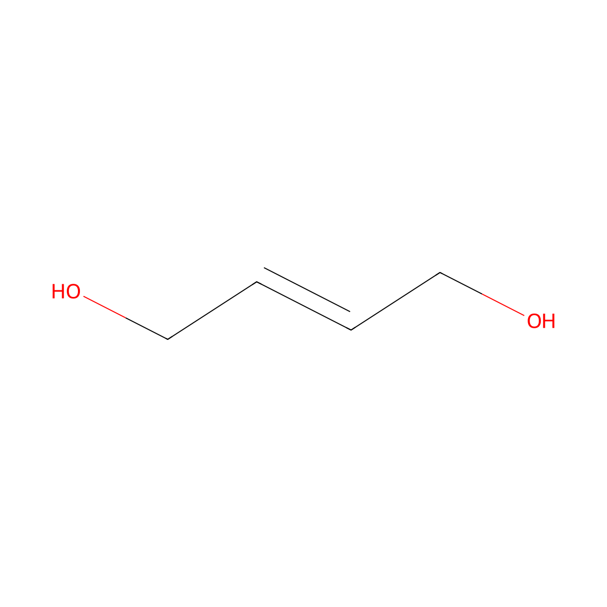 2-Butene-1,4-diol, (2Z)- molecular structure, CAS 6117-80-2