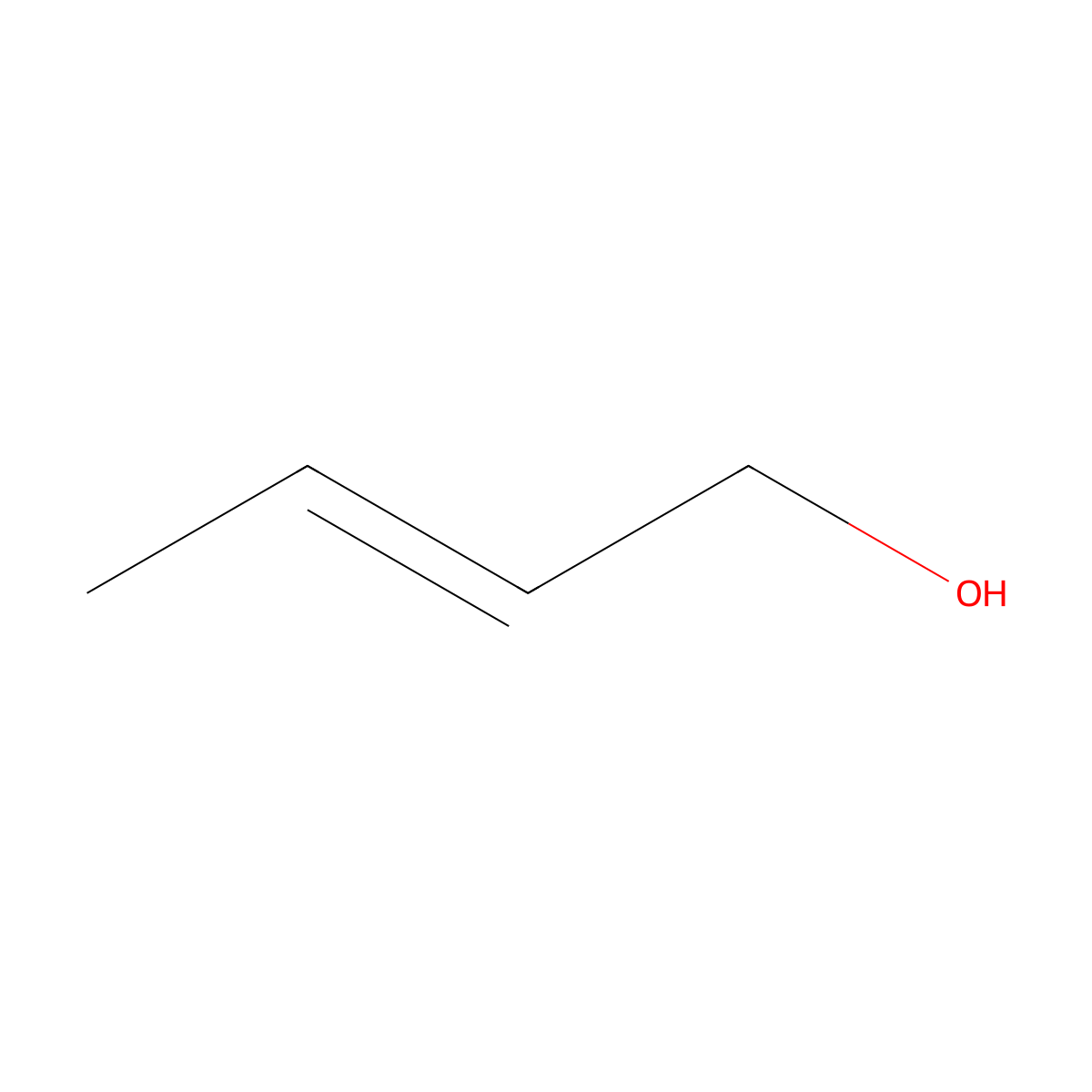 2-Buten-1-ol molecular structure, CAS 6117-91-5