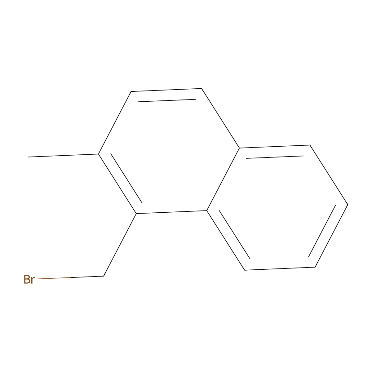 Naphthalene, 1-(bromomethyl)-2-methyl- molecular structure, CAS 61172-29-0