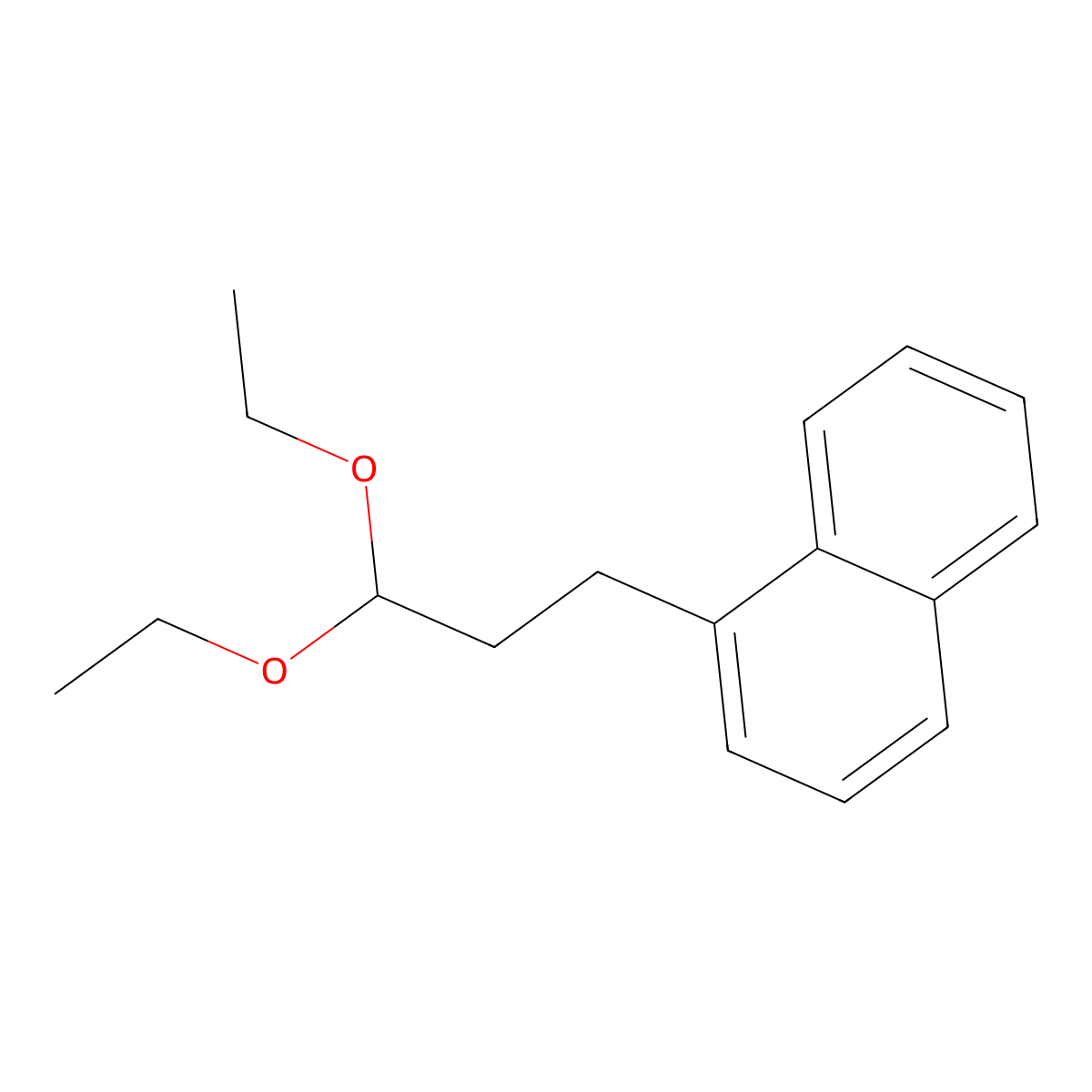 1-(3,3-Diethoxypropyl)naphthalene molecular structure, CAS 61172-37-0