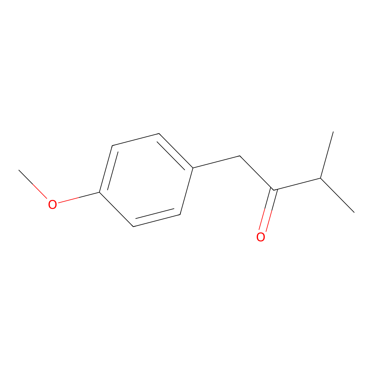 1-(4-Methoxyphenyl)-3-methylbutan-2-one molecular structure, CAS 61173-96-4