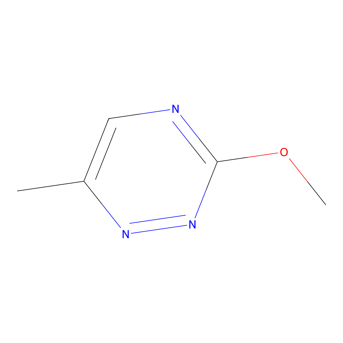 3-Methoxy-6-methyl-1,2,4-triazine molecular structure, CAS 61178-10-7