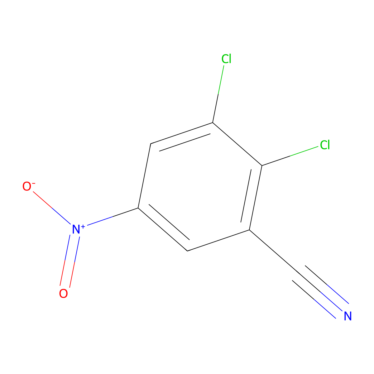 2,3-Dichloro-5-nitrobenzonitrile molecular structure, CAS 61188-15-6